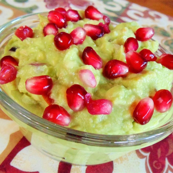 Andrea's Pomegranate Guacamole