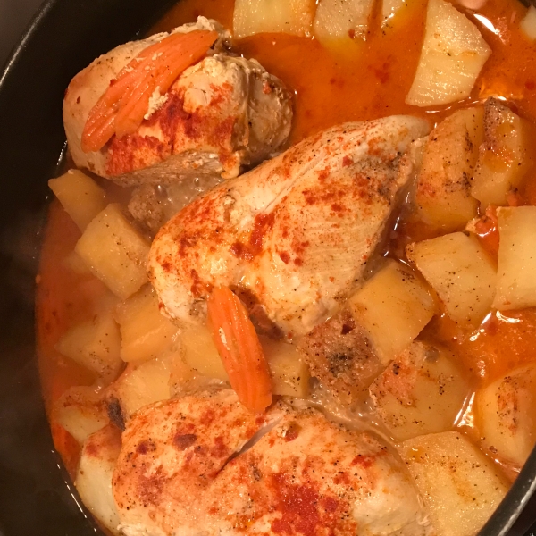 Mom's Paprika Chicken with Potatoes