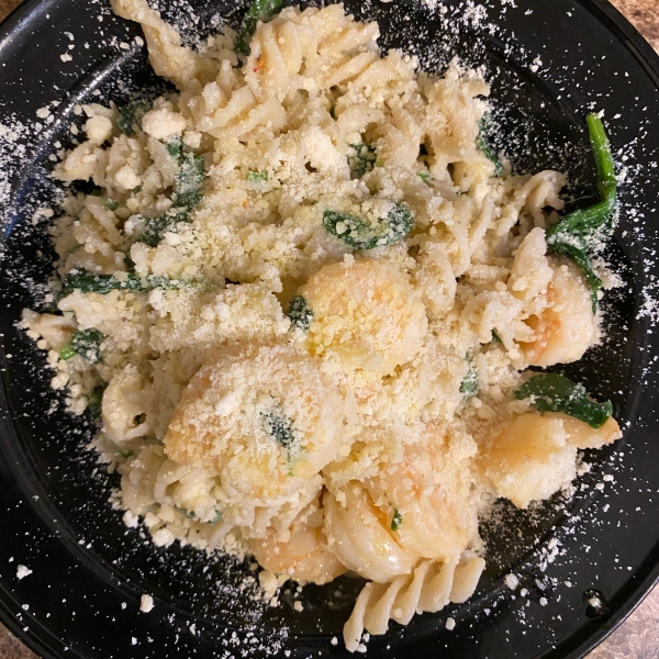 Lemon Pepper Pasta with Shrimp
