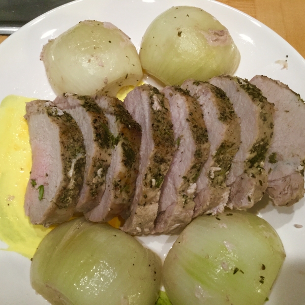 Schweineruckbraten (Microwave Loin of Pork)