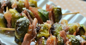 Roasted Brussels Sprouts and Prosciutto Poppers