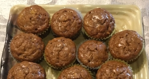 Banana Mango Muffins with Lime Glaze