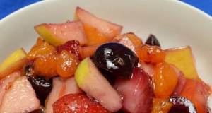 Fresh Fruit Salad with Honey Lime Dressing
