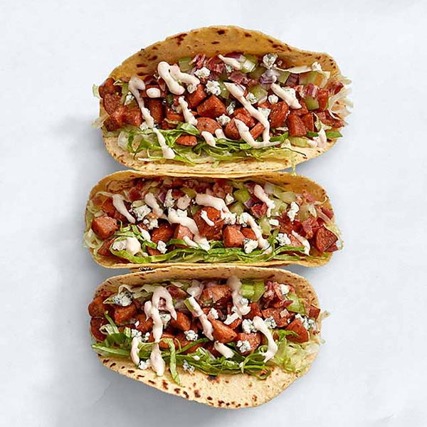 Buffalo Bleu Chicken Tacos