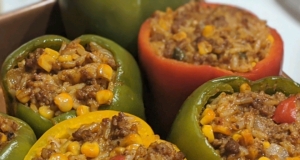 Spanish Rice Stuffed Bell Peppers