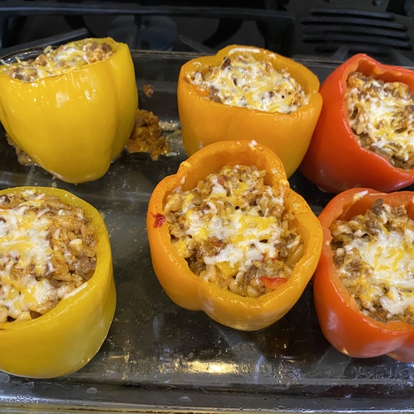 Spanish Rice Stuffed Bell Peppers