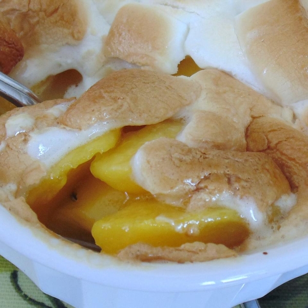 Roasted Marshmallow Peaches