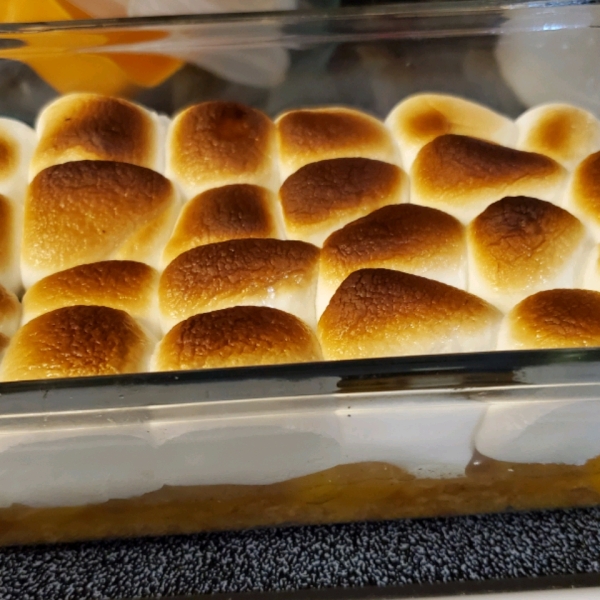 Roasted Marshmallow Peaches