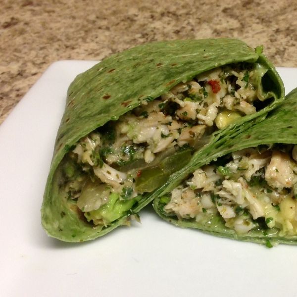 Chimichurri Chicken Wraps