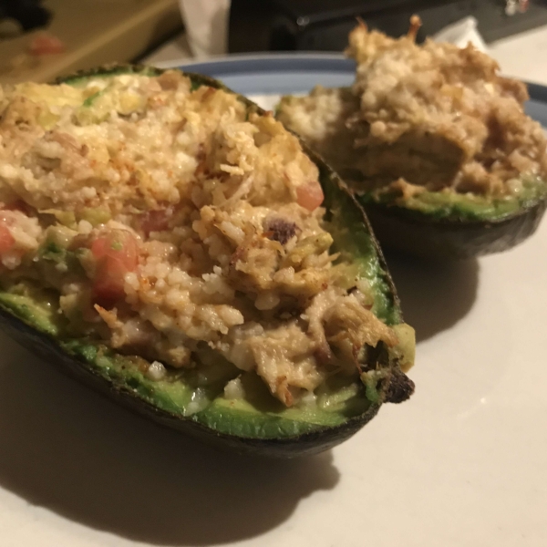 Chicken-Stuffed Baked Avocados