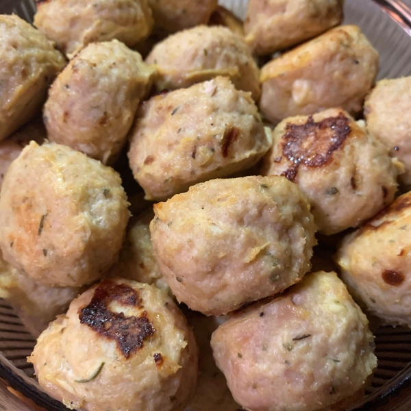 Cheesy Chicken Meatballs