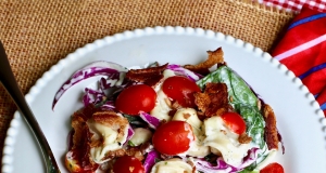 Layered Spinach Tortellini Salad