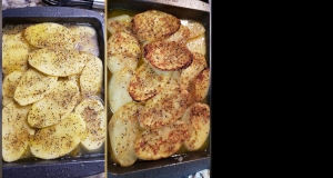 Potato Gratin With Chicken Broth, Garlic and Thyme
