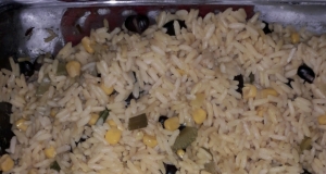 Black Beans, Corn, and Yellow Rice