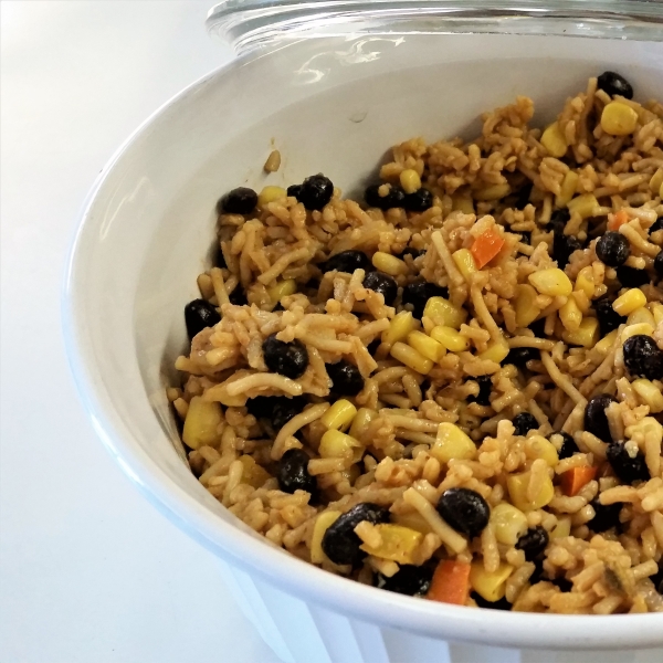 Black Beans, Corn, and Yellow Rice