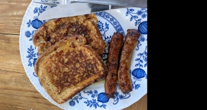 Feta Cheese French Toast with Spiced Honey Syrup