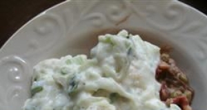 Indian Eggplant and Potato Curry with Cucumber Yogurt Sauce