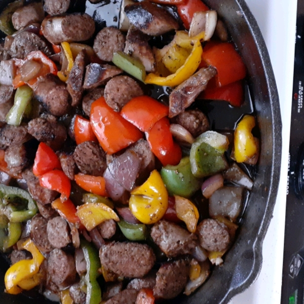 Turkey Sausage and Pepper Skillet