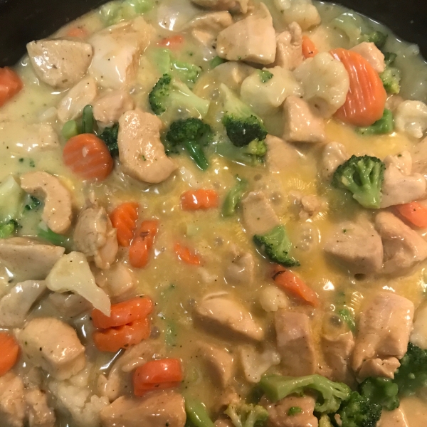 2-Step Inside-Out Chicken Pot Pie
