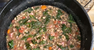 Black-Eyed Peas with Pork and Greens