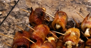 Date Goat Cheese Basil Bites