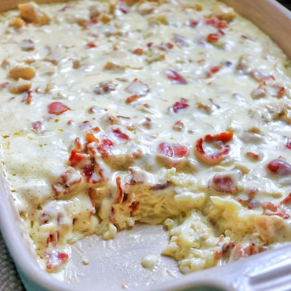 Chicken and Rice in Creamy Sauce