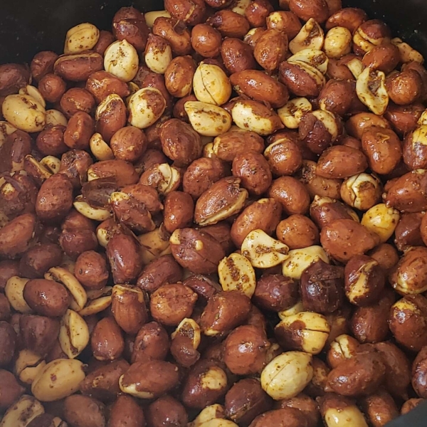 Air Fryer Spicy Roasted Peanuts