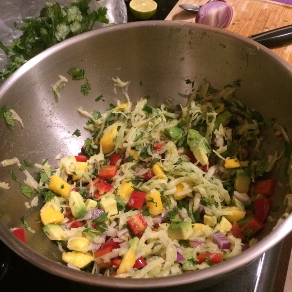 Jicama Mango Salad with Cilantro and Lime