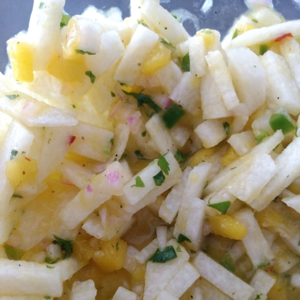 Jicama Mango Salad with Cilantro and Lime