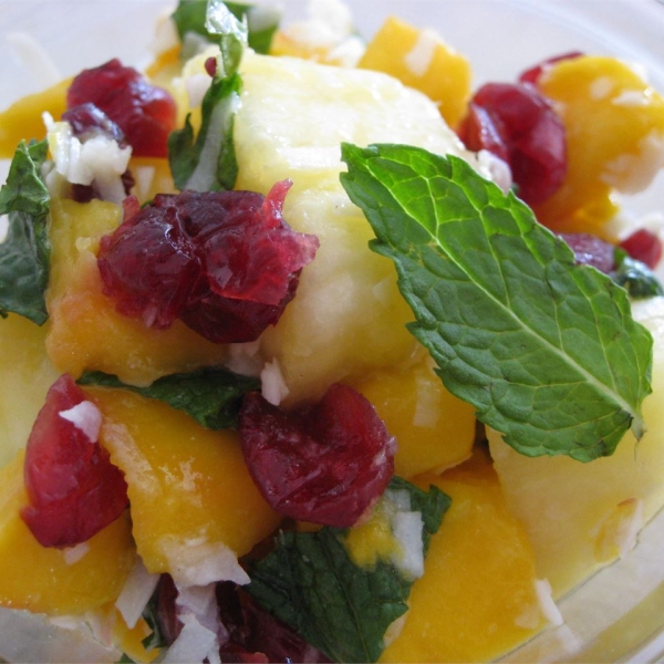 Mango Pineapple Salad with Mint