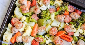 Sheet Pan Dinner with Sausage and Roasted Vegetables
