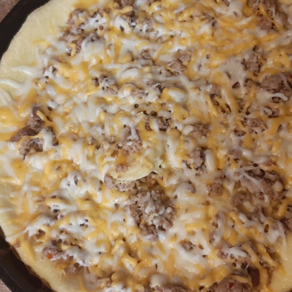 Herb, Sausage, and Cheese Dutch Baby