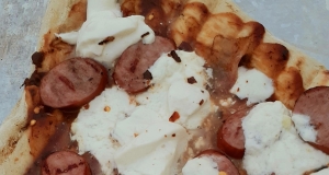 Grilled Burrata Pizza with Hillshire Farm® Smoked Sausage
