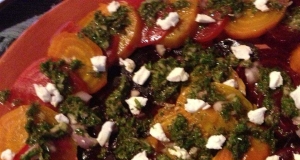 Beet Carpaccio with Mint Vinaigrette