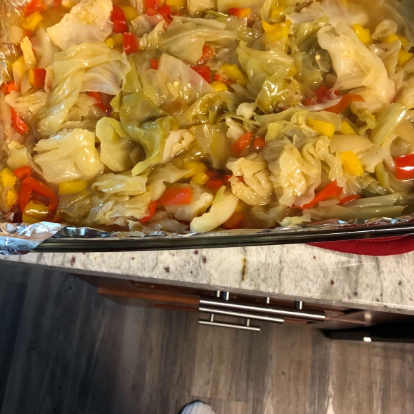 Oven-Roasted Cabbage