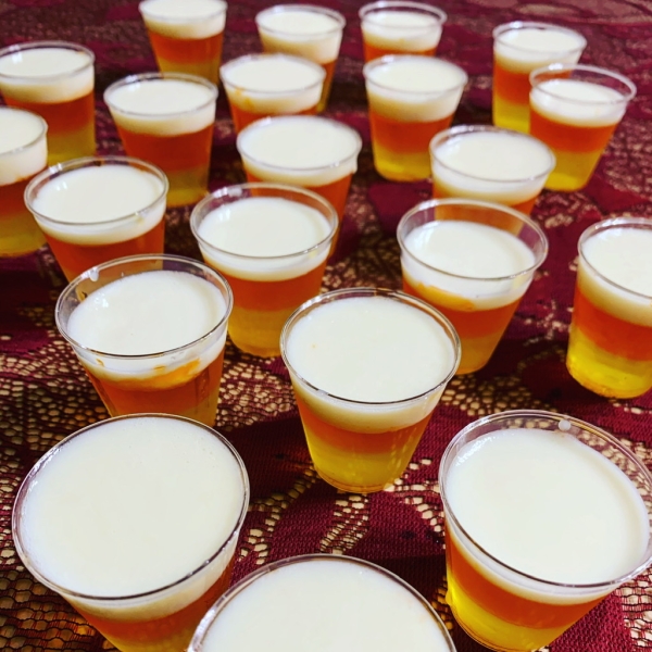 Halloween Candy Corn Jell-O® Shots