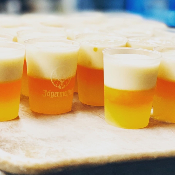 Halloween Candy Corn Jell-O® Shots