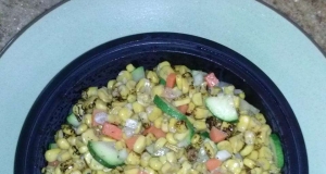 Colorful Roasted Corn Salad