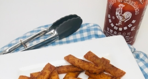 Sriracha Tofu Jerky in a Dehydrator