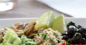Greek Sorghum Bowl with Artichokes and Olives