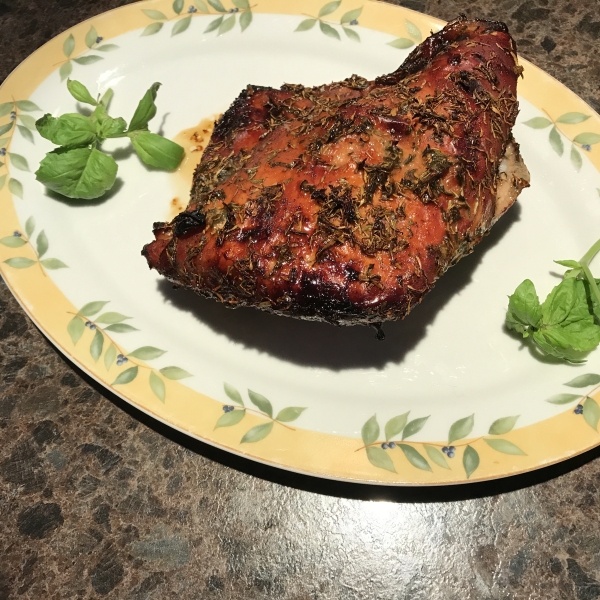 Bourbon and Molasses-Glazed Turkey Breast