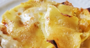 Roasted Butternut Squash and Garlic Lasagna