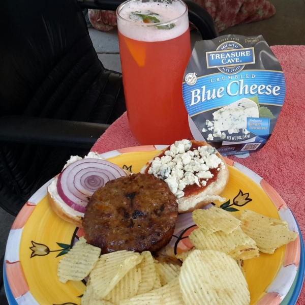 Red, White and Blue Burgers