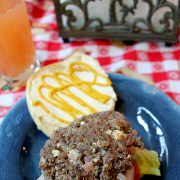 Red, White and Blue Burgers