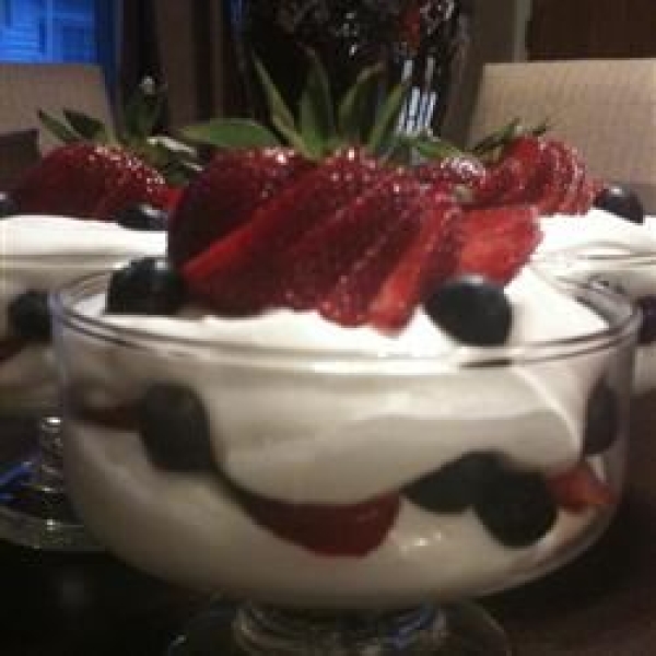 Swedish Cream with Summer Berries