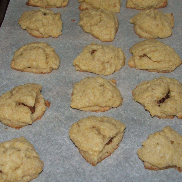 Sugared Danish Butter Cookies with Pecan Halves
