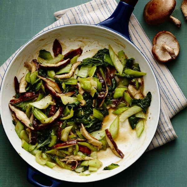 Baby Bok Choy and Shiitake Stir-Fry