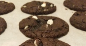 Chocolate Mint Cake Mix Cookies