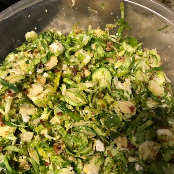 Hazelnut and Fresh Brussels Sprout Salad