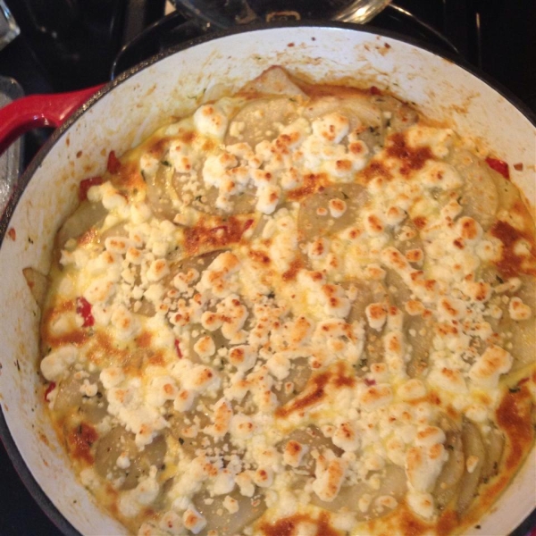 Roasted Red Pepper and Goat Cheese Frittata